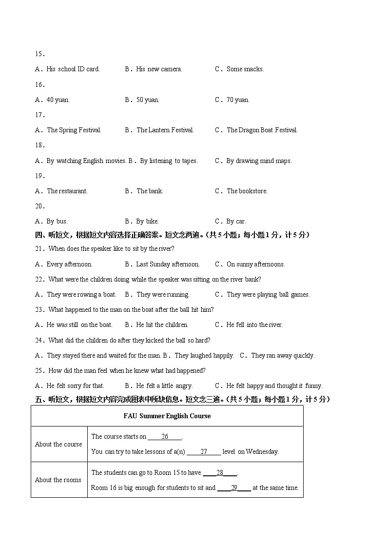 英语-2022-2023学年九年级下学期开学摸底考试卷（四川成都专用）（考试版）第2页