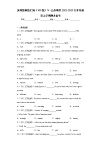 选择题真题汇编（100题）Ⅳ-江苏地区2022-2023九年级英语上学期期末备考（含答案解析）