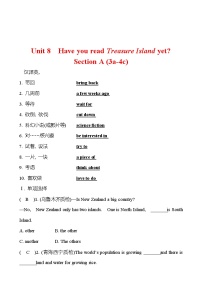 英语八年级下册Unit 8 Have you read Treasure Island yet?Section A课后测评