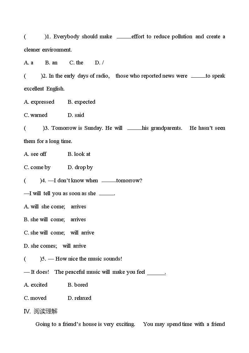 Unit 10 You’re supposed to shake hands. Section A(3a-4c) 同步练习 （学生版） 2022-2023 人教版英语 九年级全册第2页