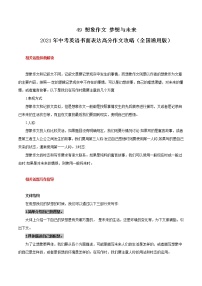 初中英语中考复习 49 想象作文 梦想与未来 2021年中考英语书面表达高分作文攻略（全国通用版）