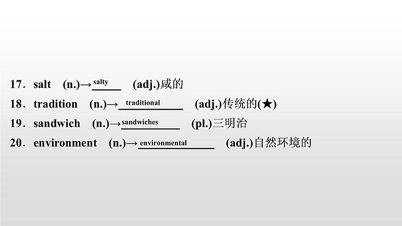 初中英语中考复习 2020届中考英语教材复习课件：八(上)　Units 7～806