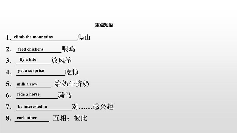 初中英语中考复习 2020届中考英语教材复习课件：七(下)　Units 10～12第8页