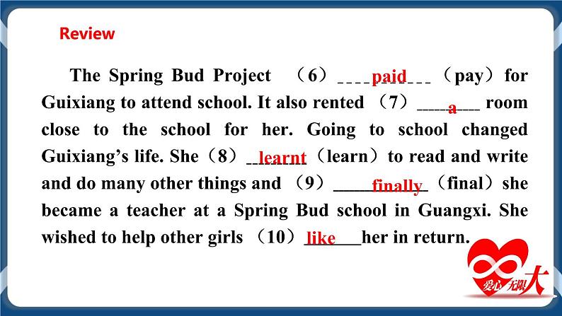 Module 1 Unit 1 Helping those in need Period 5 Speaking,Writing and Study skills课件+教案+导学案+同步练习03