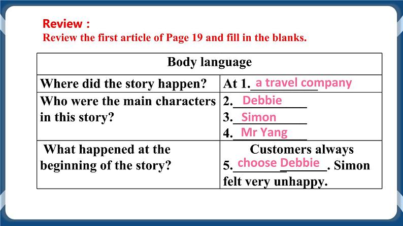 Module 1 Unit 2 Body language Period 2 Reading II & listening课件+教案+导学案+素材+同步练习04