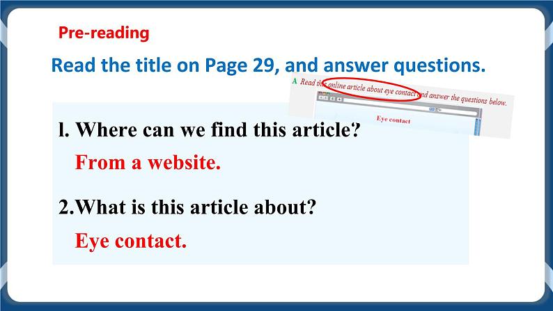 Module 1 Unit 2 Body language Period 4 More practice&Culture conner课件+教案+导学案+素材+同步练习07