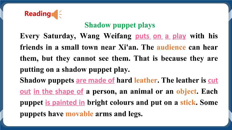 Module 2 Unit 3 Traditional skills Period 4 More practice&Culture corner 课件+教案+导学案+素材+同步练习06