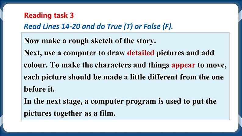 Module 2 Unit4 Cartoons and comic strips Period 2 Reading II & listening 课件+教案+导学案+同步练习08