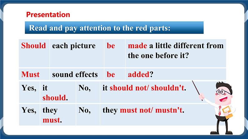 Module 2 Unit4 Cartoons and comic strips Period 3 Grammar 课件+教案+导学案+同步练习08