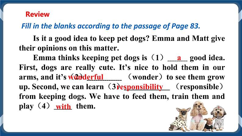 Module 3 Unit6 Pets Period 2 Reading II & listening 课件+教案+导学案+素材03