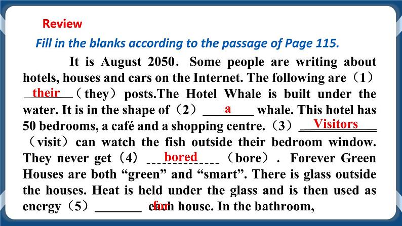 Module 4 Unit8  Life in the future Period 2 Reading II & listening课件+ 教学设计+导学案+素材+同步练习03