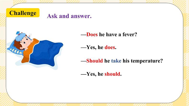 Unit 1 What’s the matter？  SectionA (2d&Grammar Focus-4c ) 课件+导学案+音视频素材05