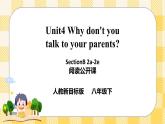 Unit 4 Why don't you talk to your parents？SectionB2a-2e 阅读课件+音视频（送导学案）
