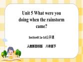 Unit 5 What were you doing when the rainstorm？SectionB1a-1d课件+音视频（送导学案）
