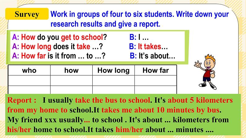 Unit3 How do you get to school？ SectionA (2e-3c ) 课件+导学案+音视频05