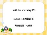 Unit 6 I’m watching TV.  SectionB 2a-2c阅读课件+导学案+音视频