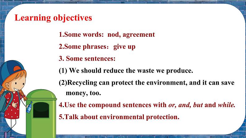 打Unit2 Topic 3 What can we do at home to protect the environment  Section A 课件+音频02