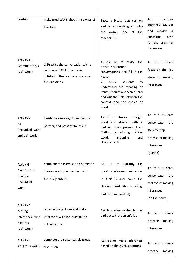 9年级人教版全一册 Unit 8 It must belong to Carla. Section A  教案02