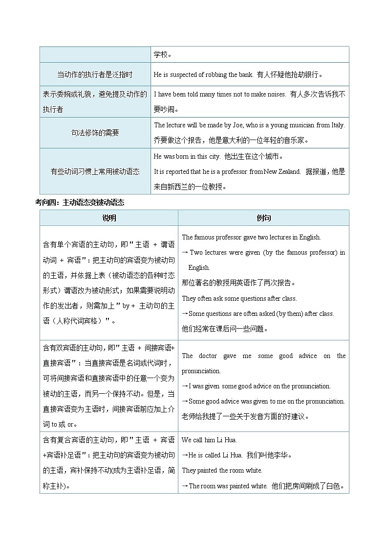 初中英语中考复习 考点16 被动语态-备战2021年中考英语考点一遍过 （原卷版）第3页