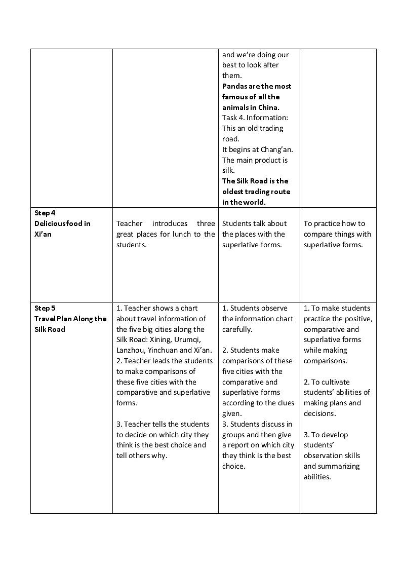 八年级上册英语 Unit 4 What’s the best movie theater？Section A  教案3第3页