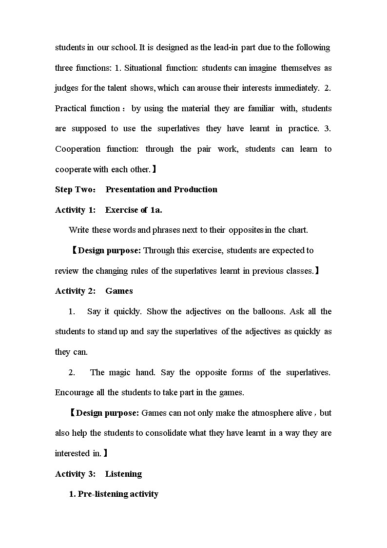八年级上册英语 Unit 4 What’s the best movie theater？Section B  教案2第3页
