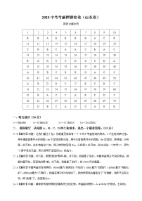 初中英语中考复习 英语-2020年山东中考考前押题密卷（全解全析）