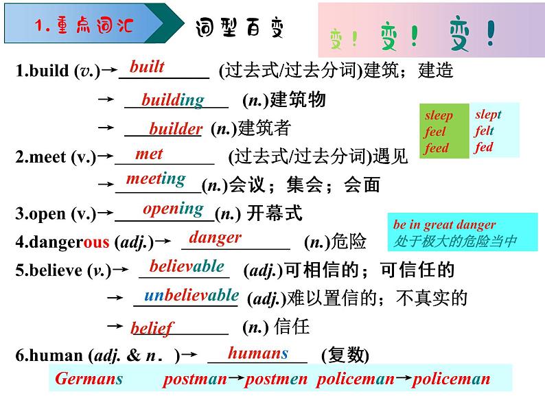 初中英语中考复习 中考一轮复习人教版八年级英语上册Review of Unit7-Unit10课件PPT08