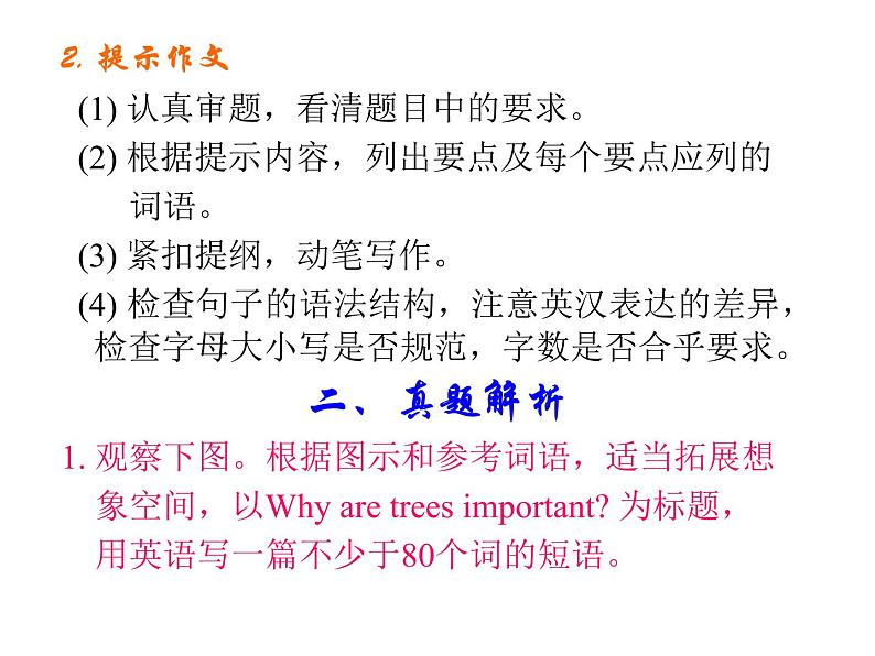 初中英语中考复习 中考书面表达训练课件第4页