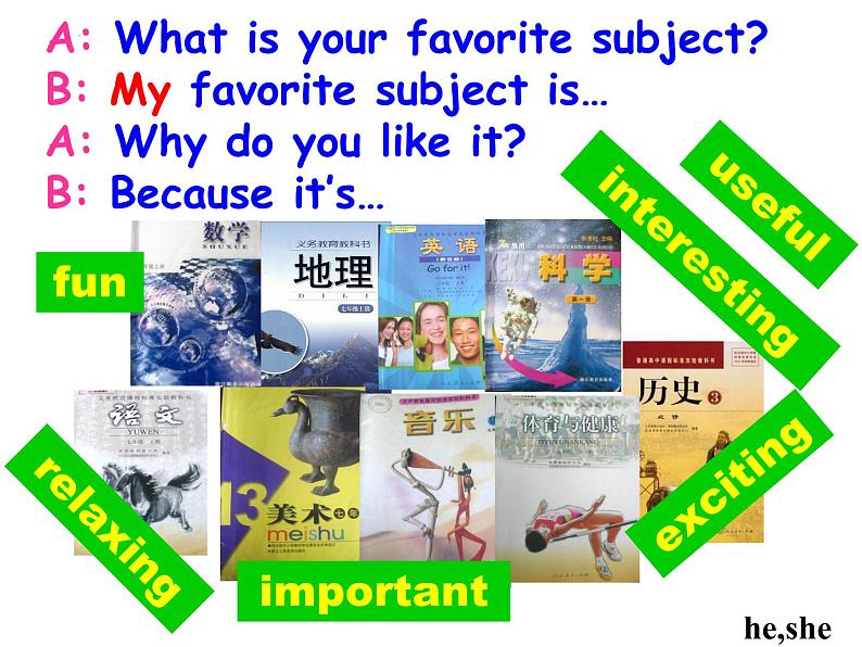 Unit 2 My favorite subject is science. Section A(2d-3b)课件2022-2023学年鲁教版英语六年级下册第3页
