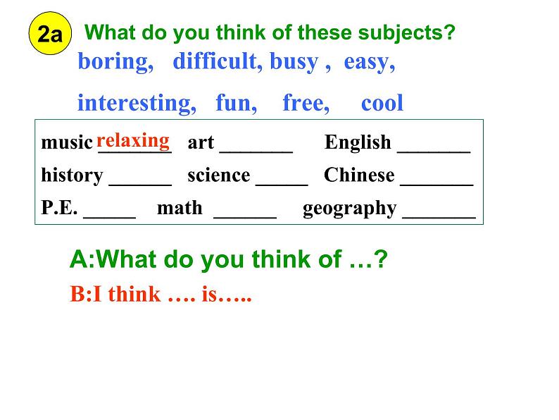 Unit2 Section B2(2a-selfcheck)课件2022-2023学年鲁教版英语六年级下册03