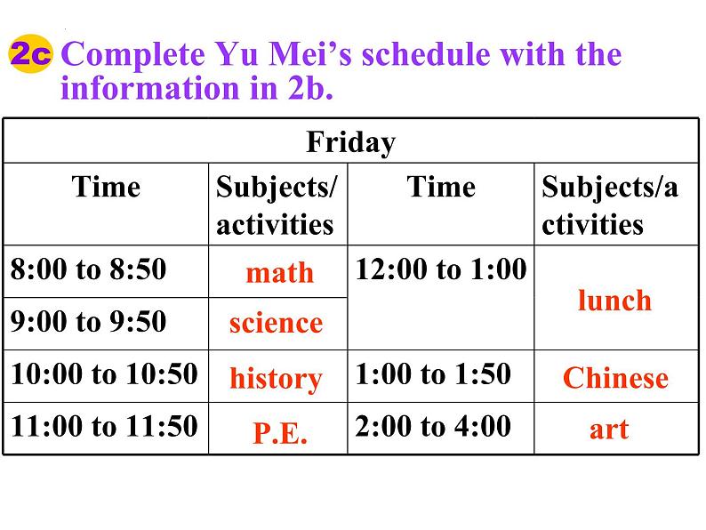 Unit2 Section B2(2a-selfcheck)课件2022-2023学年鲁教版英语六年级下册06