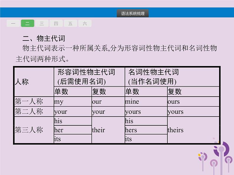 初中英语中考复习 中考英语总复习专题二代词课件第3页