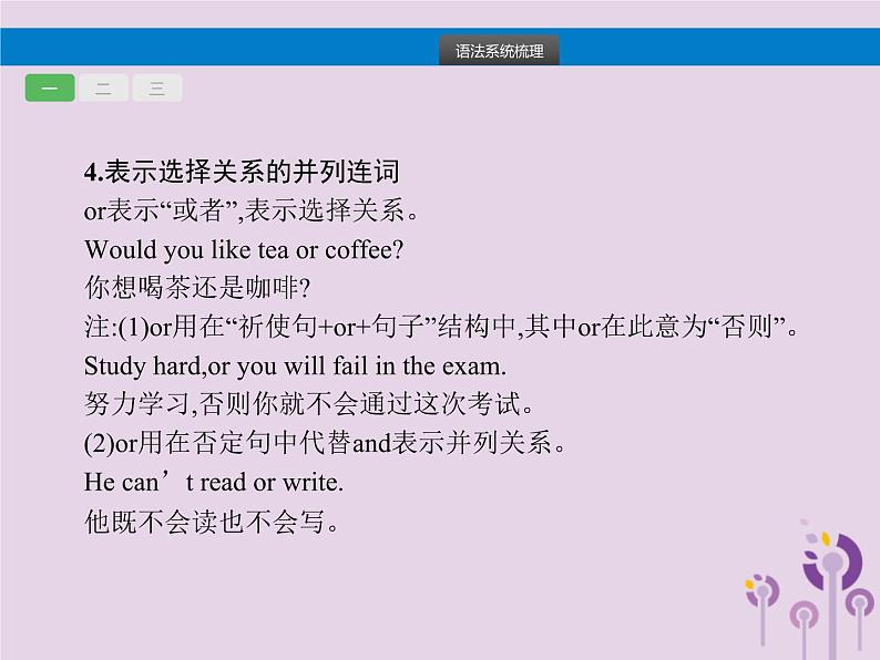 初中英语中考复习 中考英语总复习专题六连词课件第4页