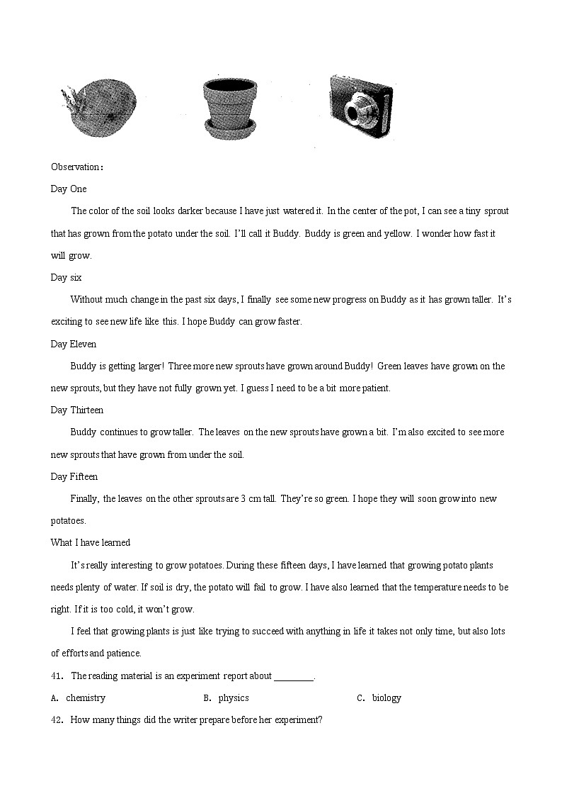 初中英语中考复习 专题16 1 阅读理解（应用文）（第01期）-2020年中考英语真题分项汇编（全国通用）（解析版）03