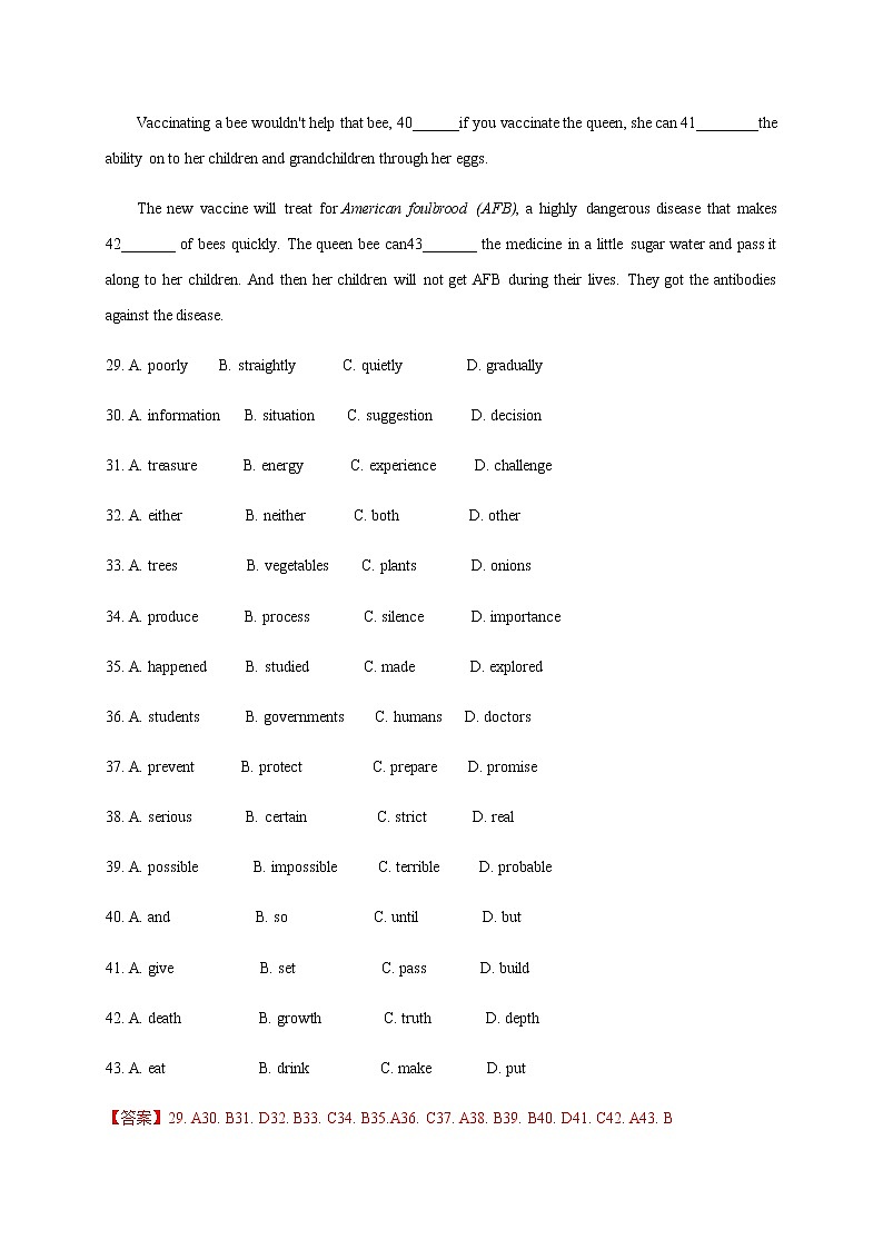 初中英语中考复习 专题18 完形填空-2022年中考英语二轮复习讲练测（解析版）第2页