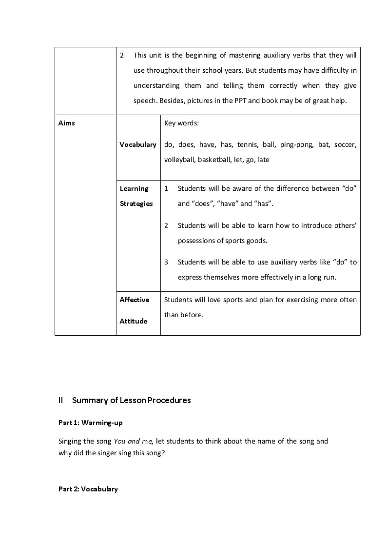 7年级上册英语人教版 Unit 5 Do you have a soccer ball？Section A   教案11第2页