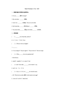 初中Section A同步测试题