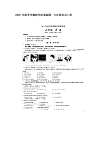 广西钦州市2022-2023学年九年级上学期期末英语试卷(含答案)