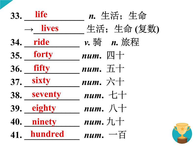 七年级英语（人教新目标）下册  Units 1-3  期末复习课件08