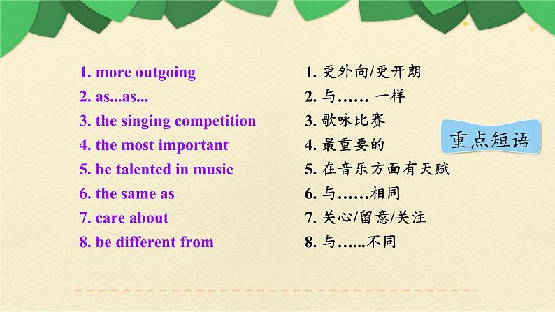 八年级英语（人教新目标）上册  期中复习  课件07