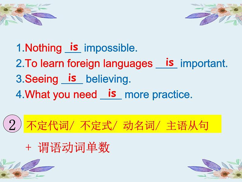 九年级英语（人教新目标）全一册  主谓一致  复习课件第4页