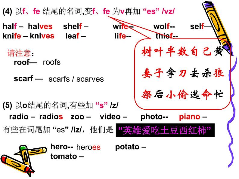 中考英语（人教新目标） 名词 复习课件06