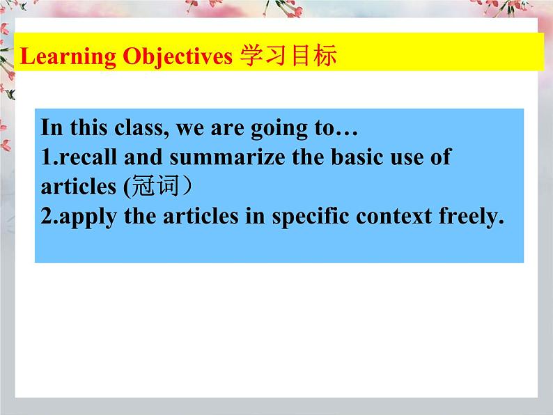 中考英语（人教新目标） 冠词  复习课件第2页