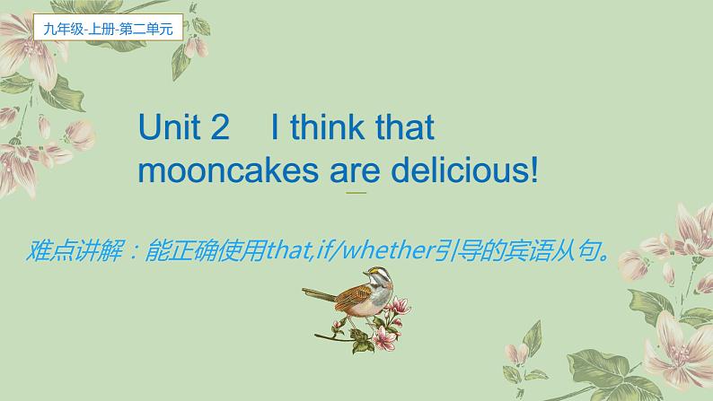 9年级人教版全一册Unit 2 I think that mooncakes are delicious!   课件601