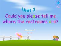 初中英语人教新目标 (Go for it) 版九年级全册Unit 3 Could you please tell me where the restrooms are?Section A教课课件ppt