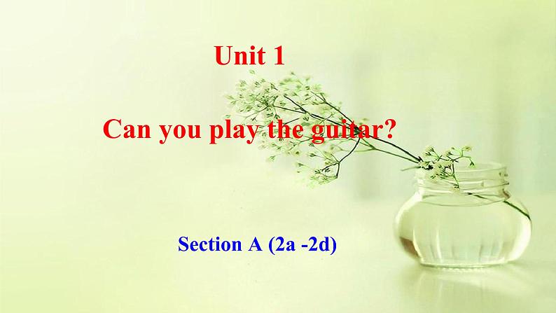 人教版七下英语Unit 1 Section A 2a-2d课件PPT01