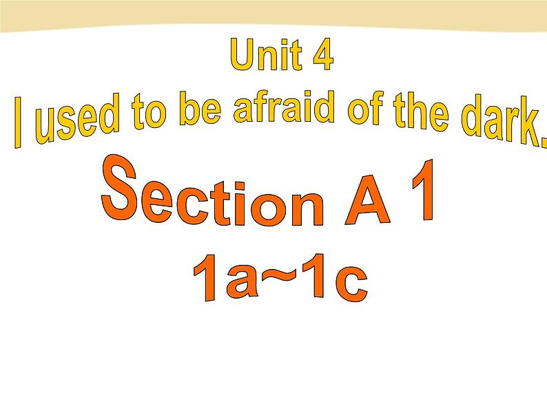 9年级人教版全一册Unit 4 I used to be afraid of the dark.  Section A  课件3第1页