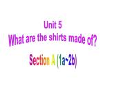 9年级人教版全一册Unit 5  What are the shirts made of  Section A  课件8