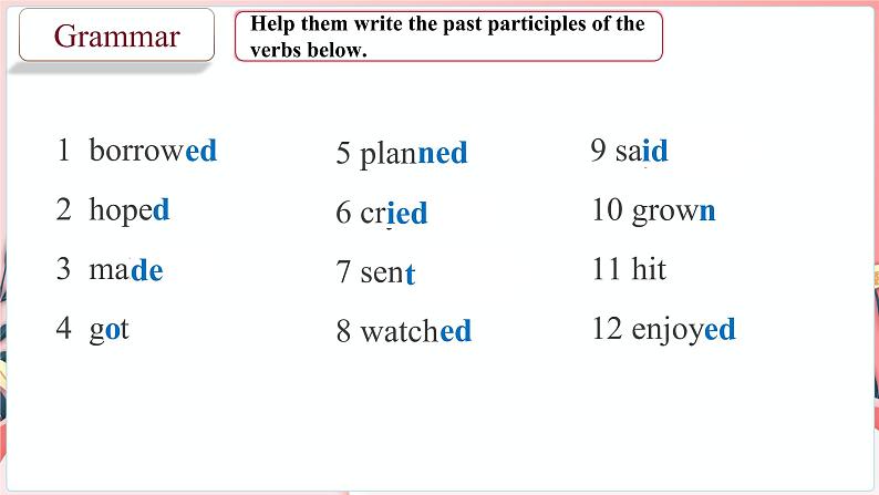 Unit 1 第3课时 Grammar：现在完成时（一）（课件）牛津译林版八年级英语下册06