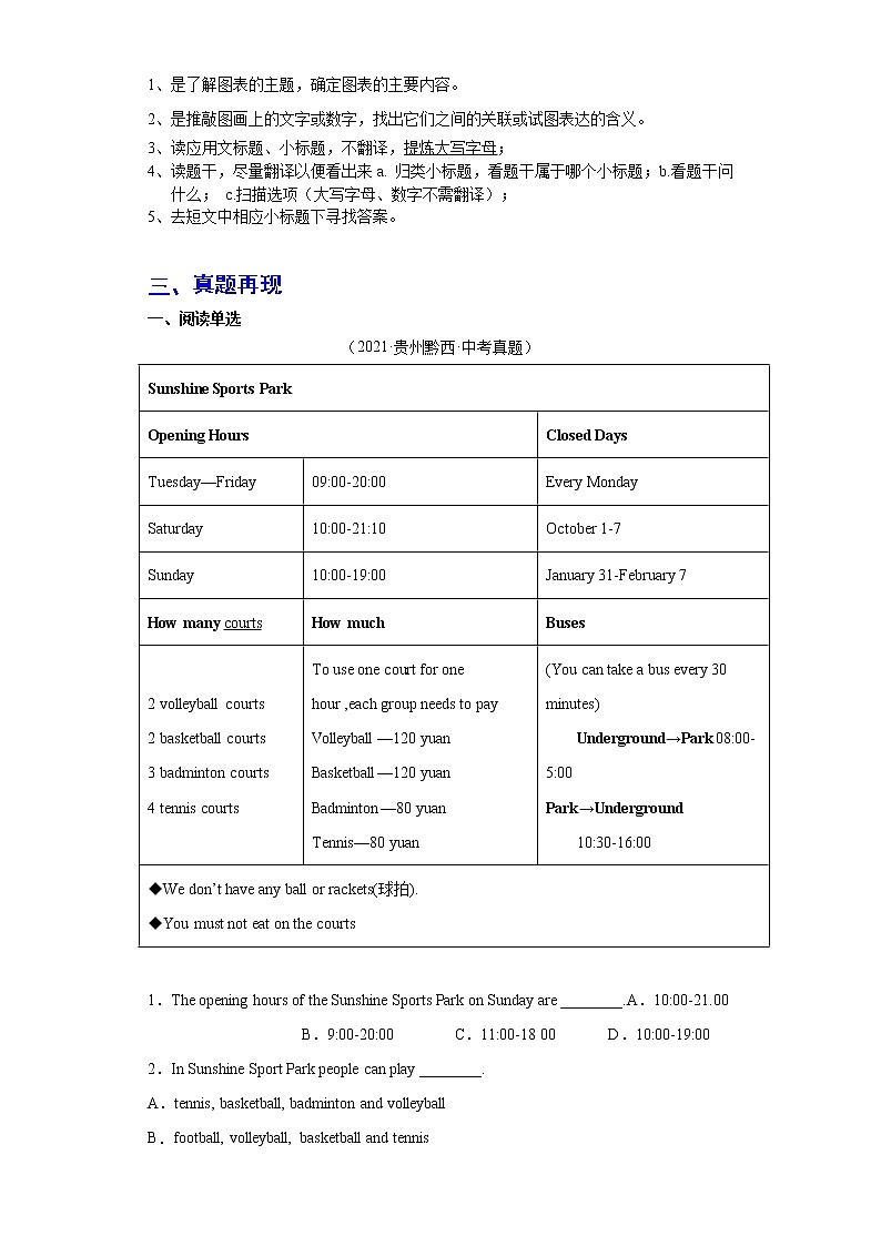 备战2023年春季英语新中考二轮复习热点透析 核心考点14 阅读理解之应用文 试卷02